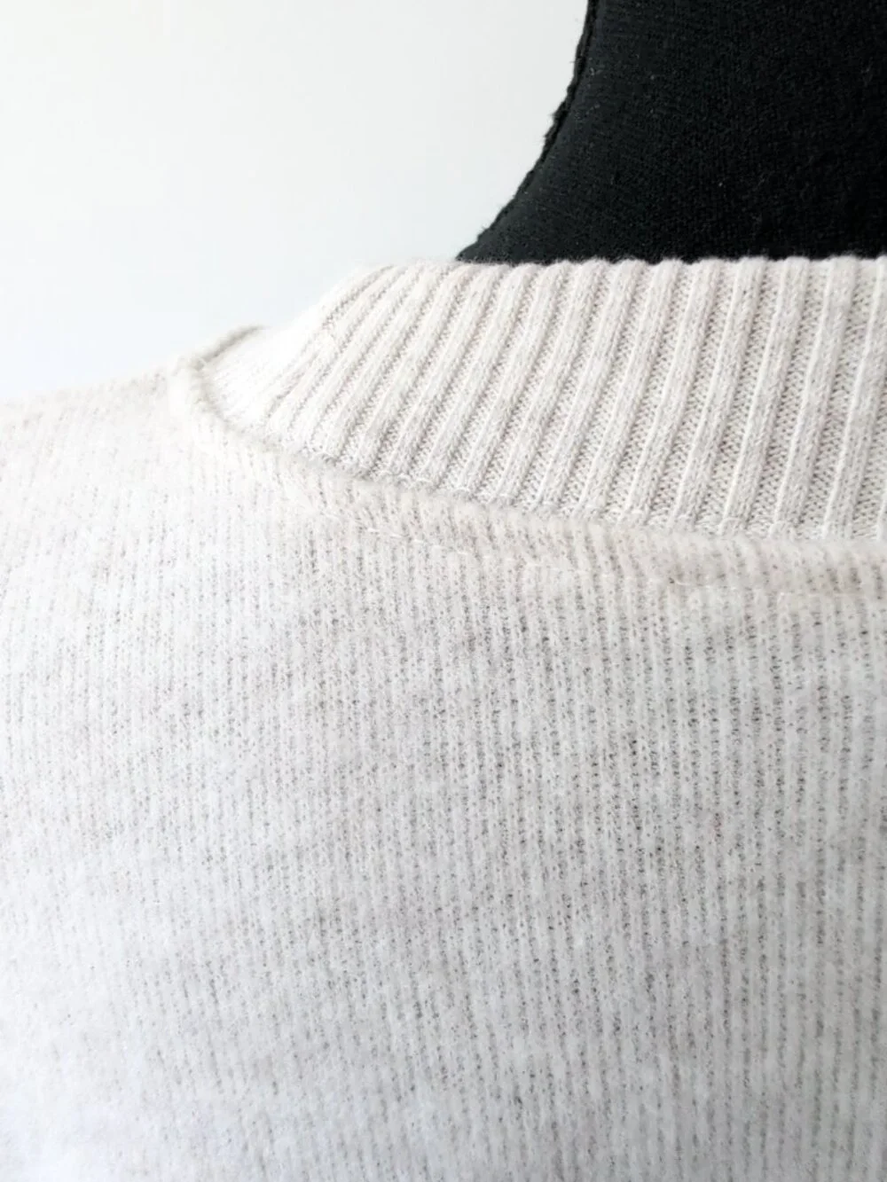 Zara Super Soft Cropped Lightweight Long Sleeve Oatmeal Shirt Casual Sophisticat - Picture 8 of 11
